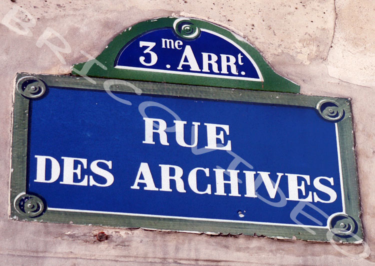 rue des archives