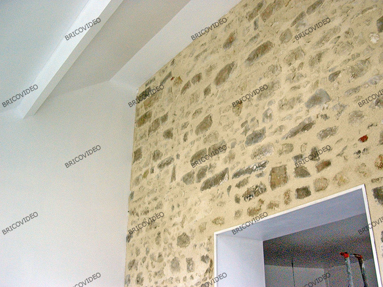 mur pierre placo